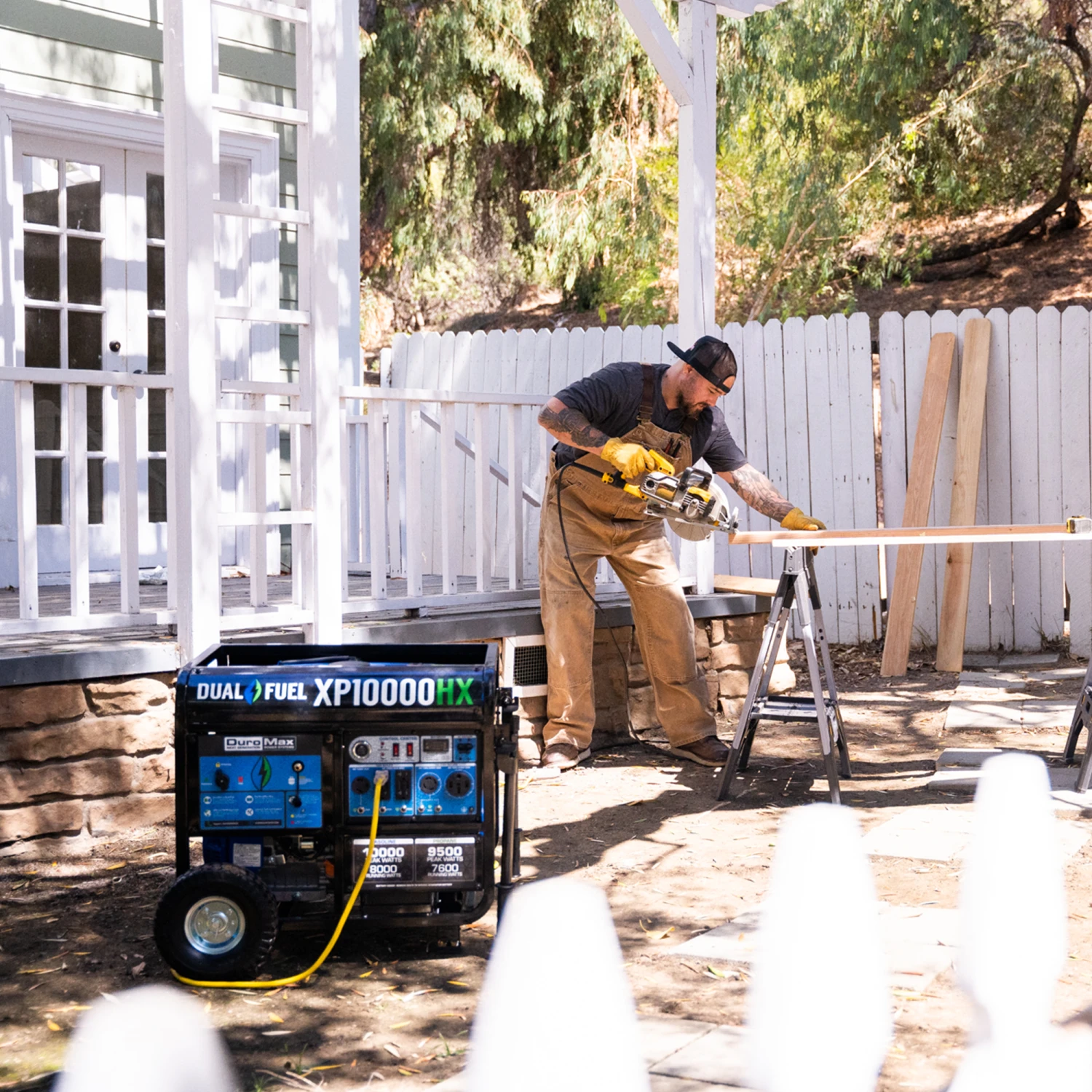 DuroMax XP10000HX 10,000 Watt Portable Dual Fuel Generator - Gas & Propane - CO Alert Technology 10 Dual Fuel Generators DuroMax XP10000HX 10,000 Watt Portable Dual Fuel Gas Propane CO Alert Generator