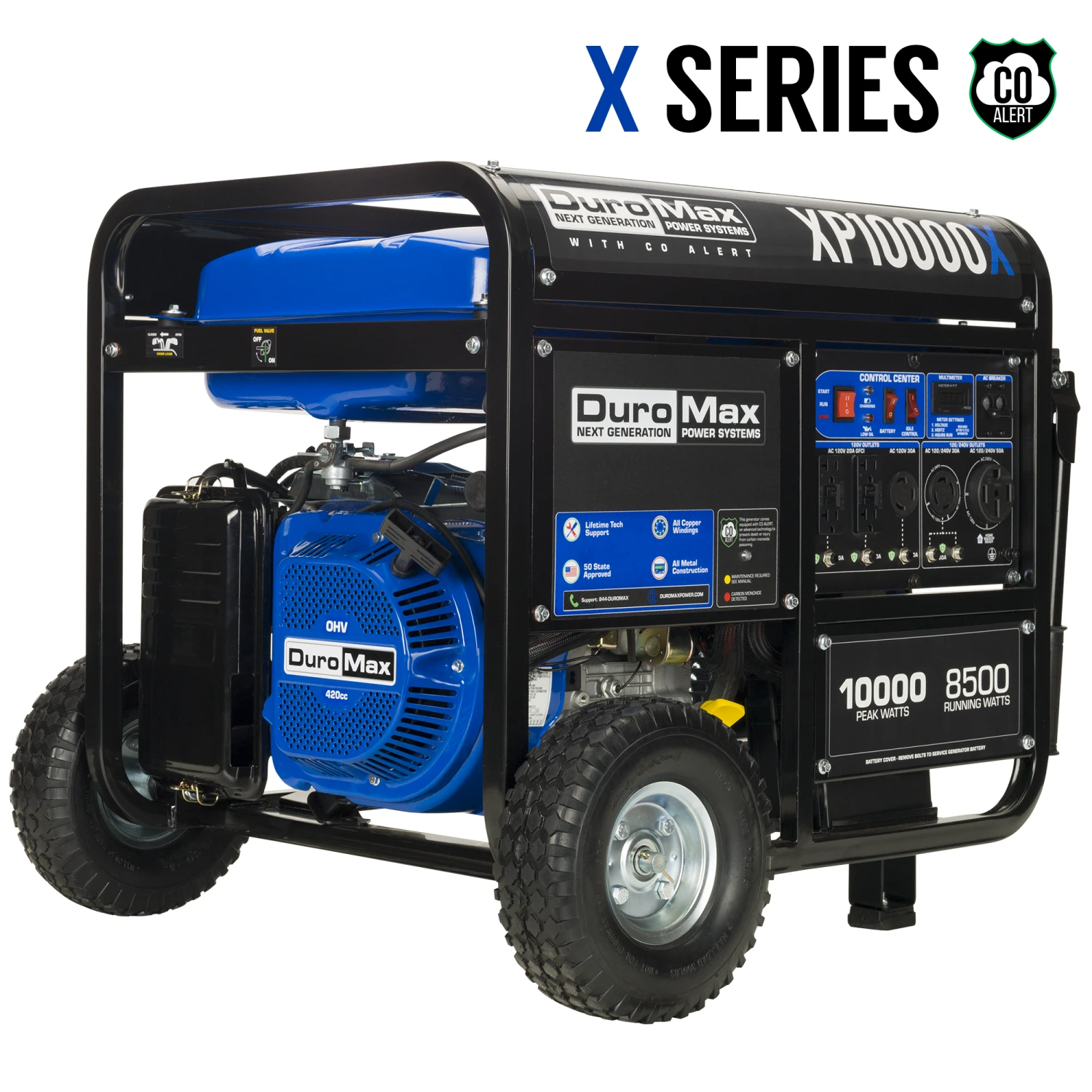 DuroMax XP10000X 10,000 Watt Gasoline Portable Generator with CO Alert - Reliable Home Backup & Jobsite Power 3 DuroMax XP10000X 10,000 Watt Gasoline Portable Generator W/ CO Alert Gasoline Generators