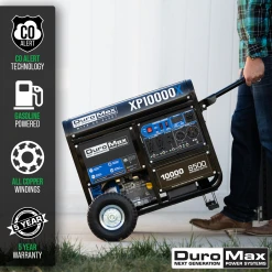 DuroMax XP10000X 10,000 Watt Gasoline Portable Generator W/ CO Alert Gasoline Generators