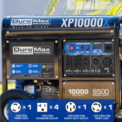 DuroMax XP10000X 10,000 Watt Gasoline Portable Generator with CO Alert - Reliable Home Backup & Jobsite Power 20 DuroMax XP10000X 10,000 Watt Gasoline Portable Generator W/ CO Alert Gasoline Generators