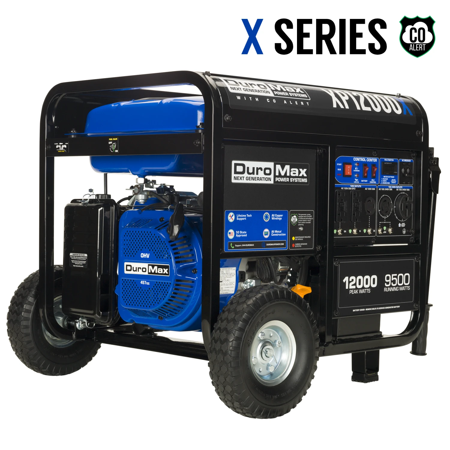 DuroMax XP12000X 12,000 Watt Gasoline Portable Generator with CO Alert - Reliable Home Backup & Jobsite Power 3 DuroMax XP12000X 12,000 Watt Gasoline Portable Generator W/ CO Alert Gasoline Generators