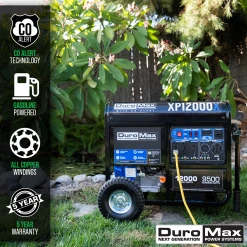 DuroMax XP12000X 12,000 Watt Gasoline Portable Generator W/ CO Alert Gasoline Generators