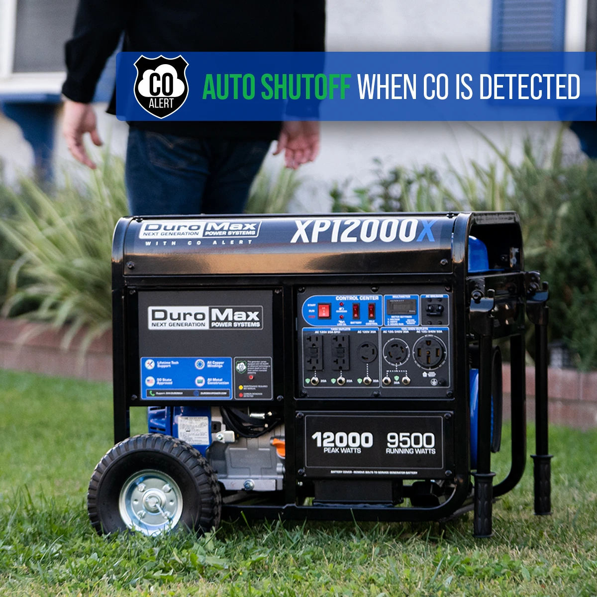 DuroMax XP12000X 12,000 Watt Gasoline Portable Generator with CO Alert - Reliable Home Backup & Jobsite Power 6 DuroMax XP12000X 12,000 Watt Gasoline Portable Generator W/ CO Alert Gasoline Generators