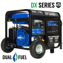 Dual Fuel Generators DuroMax XP13000DX 13,000 Watt Dual Fuel Gas Propane Portable Generator W/ CO Alert