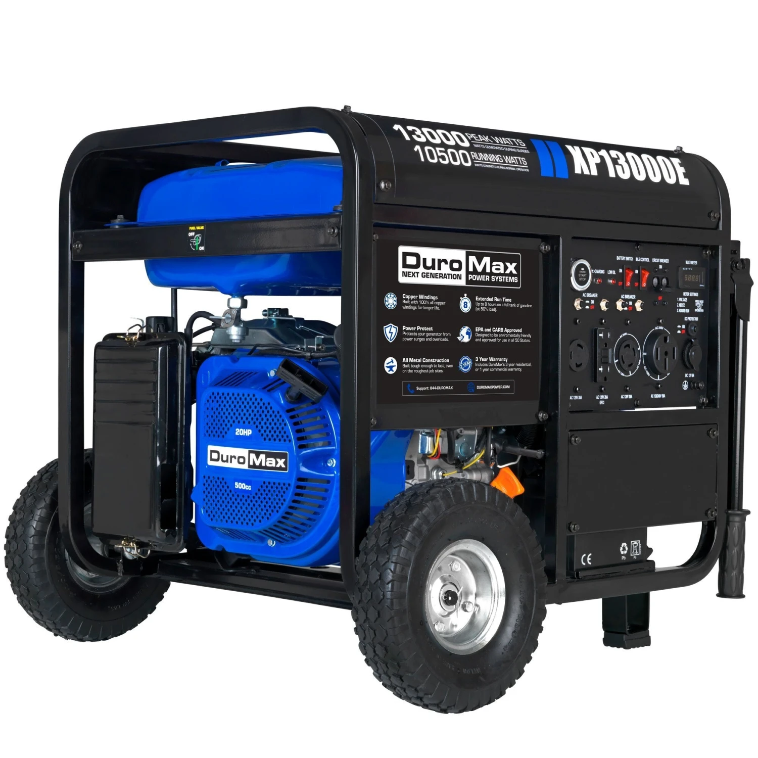 DuroMax XP13000E 13,000 Watt Portable Gas Powered Generator - Reliable Home Backup & Jobsite Power Solution 3 DuroMax XP13000E 13,000 Watt Portable Gas Powered Generator Gasoline Generators