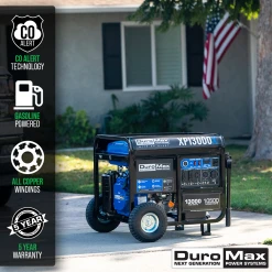 Gasoline Generators DuroMax XP13000X 13,000 Watt Gasoline Portable Generator W/ CO Alert