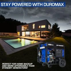 Dual Fuel Generators DuroMax XP15000EH 15,000 Watt Portable Dual Fuel Gas Propane Generator