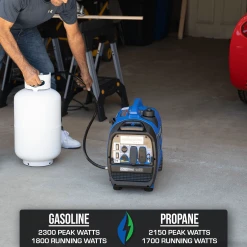 DuroMax XP2300iH 2,300 Watt Portable Dual Fuel Inverter Generator W/ CO Alert