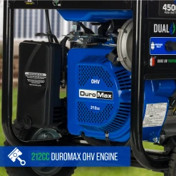 DuroMax XP4500DX 4,500 Watt Dual Fuel Gas Propane Portable Generator W/ CO Alert Dual Fuel Generators