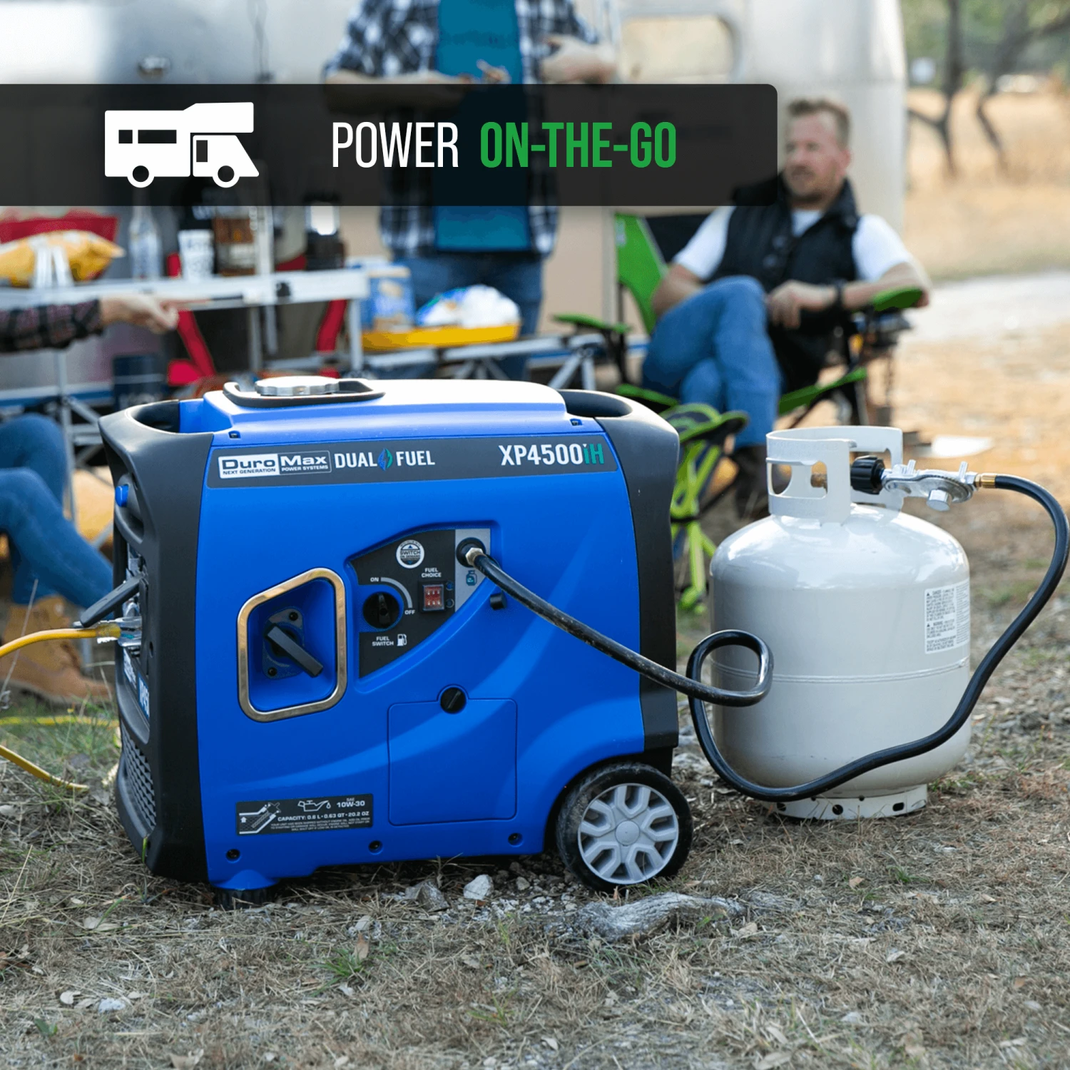DuroMax XP4500iH 4500-Watt Portable Dual Fuel Inverter Generator with CO Alert - Reliable Power for Home, Jobsite & Recreation 5 DuroMax XP4500iH 4,500 Watt Portable Dual Fuel Inverter Generator W/ CO Alert Dual Fuel Generators