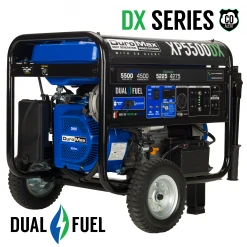 DuroMax XP5500DX 5,500 Watt Dual Fuel Gas Propane Portable Generator W/ CO Alert