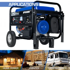 Gasoline Generators DuroMax XP5500E 5,500 Watt Portable Gas Powered Generator