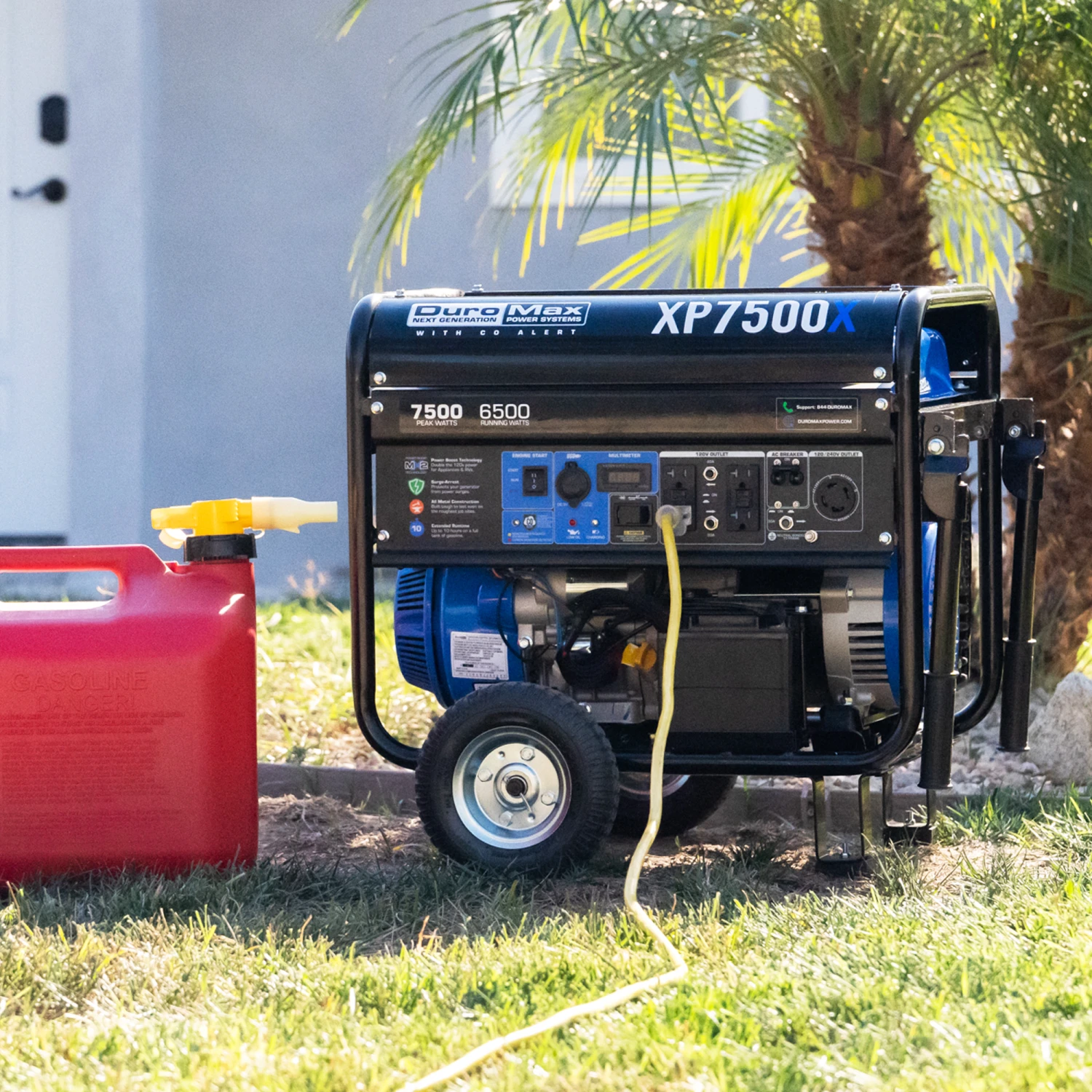 DuroMax XP7500X 7500 Watt Gasoline Portable Generator with CO Alert Technology - Reliable Jobsite Power 12 DuroMax XP7500X 7,500 Watt Gasoline Portable Generator W/ CO Alert Gasoline Generators