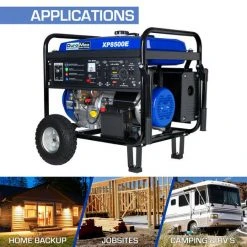 DuroMax XP8500E 8,500 Watt Portable Gas Powered Generator Gasoline Generators