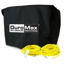 DuroMax Large Generator Cords And Cover Starter Kit (Fits 8,500 Watt Units And Up) Generator Accessories