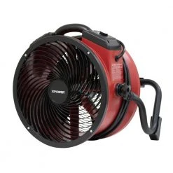 XPOWER X-39AR-Red 1/4 HP Variable Speed Sealed Motor Industrial Axial Fan Tools & Equipment