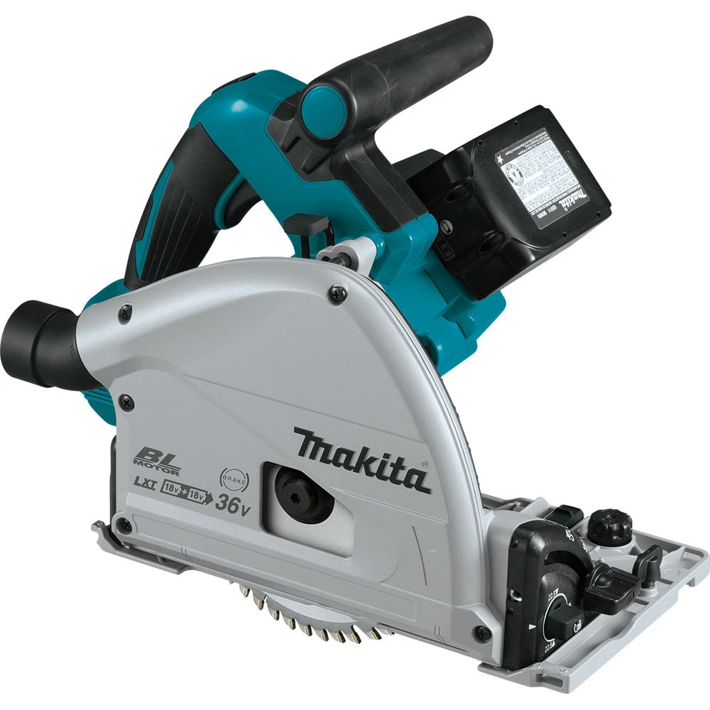 Makita XPS01PMJ 36V 2X 18V LXT 6-1/2" Li-Ion Brushless Plunge Circular Saw Kit Tools & Equipment 4 Makita XPS01PMJ 36V 2X 18V LXT 6-1/2" Li-Ion Brushless Plunge Circular Saw Kit Tools & Equipment