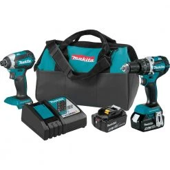 Tools & Equipment Makita XT269M 18-Volt 4.0 Ah LXT Lithium-Ion Brushless Cordless Combo Kit - 2pc