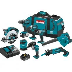 Tools & Equipment Makita XT801X1 18V LXT Lithium-Ion Cordless 8-Pc. Combo Kit (3.0Ah)