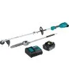 Makita XUX02SM1X4 18V LXT Li-Ion Couple Shaft Head Kit W/ 13" - 10" Attachments