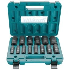 Tools & Equipment Makita A-96372 1/2-Inch Drive 6-Point 14-Pc. Deep Well Impact Socket Set
