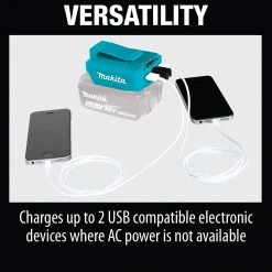Makita ADP05 18-Volt Lithium-Ion Cordless USB Power Source - Bare Tool Tools & Equipment 15 Makita ADP05 18-Volt Lithium-Ion Cordless USB Power Source - Bare Tool Tools & Equipment