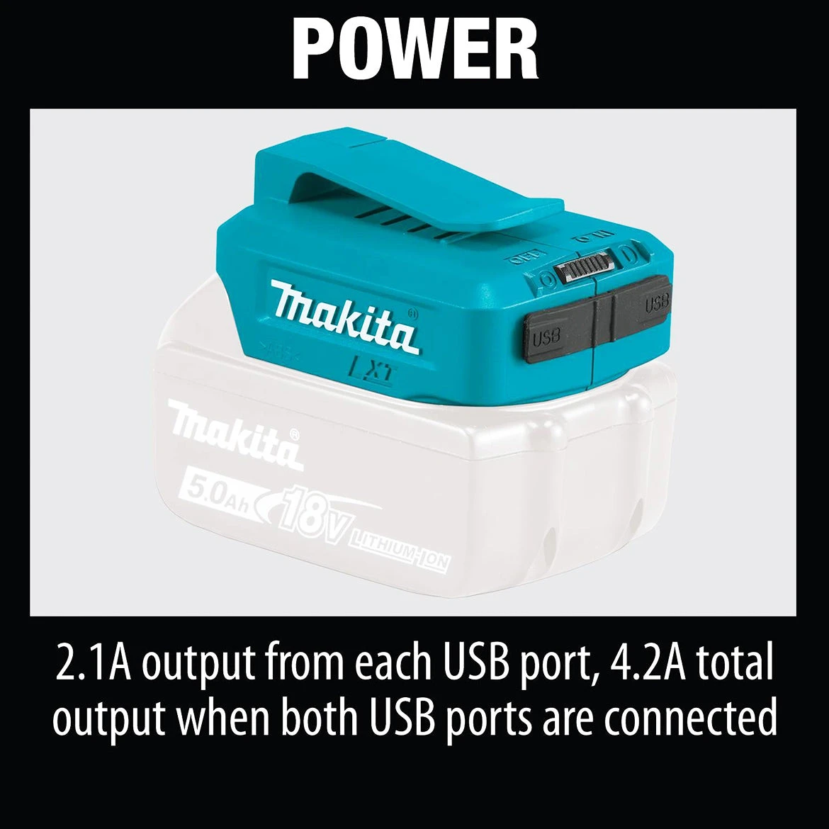 Makita ADP05 18-Volt Lithium-Ion Cordless USB Power Source - Bare Tool Tools & Equipment 10 Makita ADP05 18-Volt Lithium-Ion Cordless USB Power Source - Bare Tool Tools & Equipment