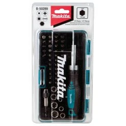 Makita B-50289 Durable Multi Assorted Fastening Ratchet And Bit Set - 47pc Power Tools