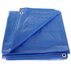 Weather Guard Blue 20x20-ft Heavy Duty UV Protected Treated Canopy Sun Shade Boat Cover Tarp Lawn & Outdoor Power