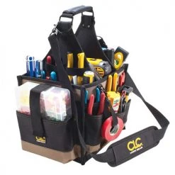 Custom Leather Craft 1528 22 Pocket - 11" Large Electrical Maintenance Carrier Tools & Equipment