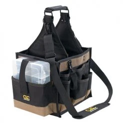 Custom Leather Craft 1528 22 Pocket - 11" Large Electrical Maintenance Carrier Tools & Equipment
