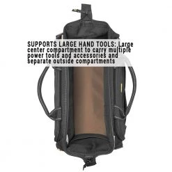 Custom Leather Craft 1539 Soft Tool Bag 58 Pockets W/ Padded Shoulder Strap