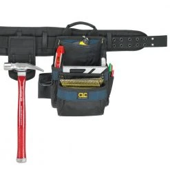 Custom Leather Craft 2605 20 Pocket 4-Pc Carpenters Tool Belt Combo Tools & Equipment