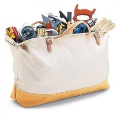 Custom Leather Craft Custom LeatherCraft 304X 9-Inch X 11-Inch Leather Bottom Masons Tool Bag