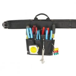 Custom Leather Craft Custom LeatherCraft 5609 20-Pocket 3-Piece Double Layer Cordura Electrical Combo Tools & Equipment