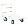 Shop Fox D3240 48-Inch X 30-Inch 2000-Lbs Pneumatic Wheel Platform Truck