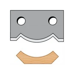 Tools & Equipment Shop Fox D3324 1-3/4-Inch High Speed Steel Cove Moulding Knives - 2pc