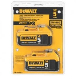 Tools & Equipment DeWALT DCB205-2 20V MAX Premium XR 5.0Ah Lithium Ion Power Tool Battery - 2 Pack 7 Tools & Equipment DeWALT DCB205-2 20V MAX Premium XR 5.0Ah Lithium Ion Power Tool Battery - 2 Pack