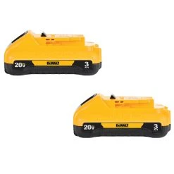 Tools & Equipment DeWALT DCB230-2 20V MAX 3Ah Compact Lithium Ion Battery Back - 2 Pk