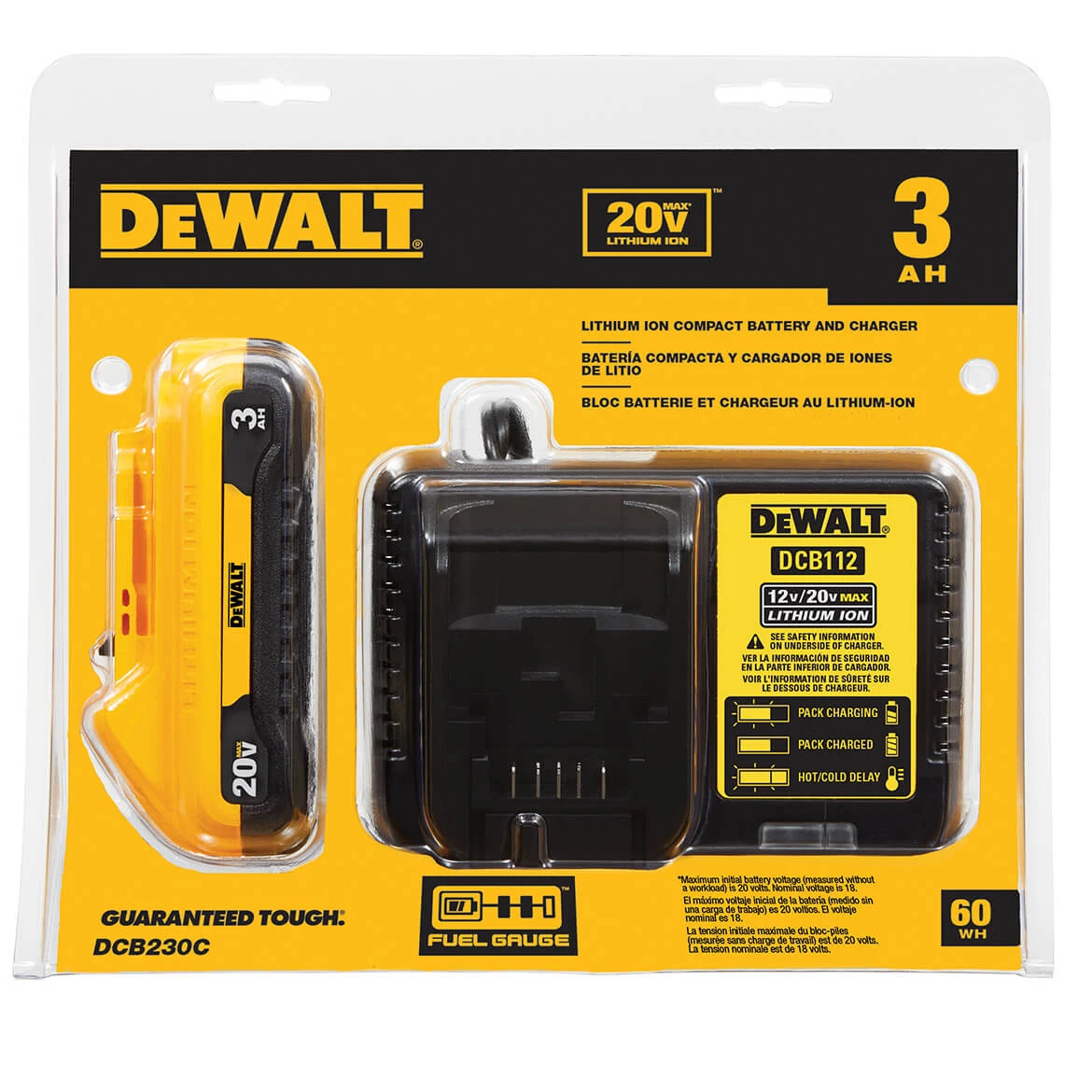 DeWALT DCB230C 20V MAX 3.0Ah Compact Lithium-Ion Charging Starter Kit Tools & Equipment 4 DeWALT DCB230C 20V MAX 3.0Ah Compact Lithium-Ion Charging Starter Kit Tools & Equipment