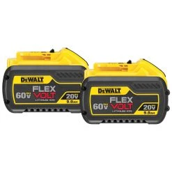 DeWALT DCB609-2 20/60V 9.0Ah MAX FLEXVOLT Lithium-Ion Battery, 2 Pk Tools & Equipment