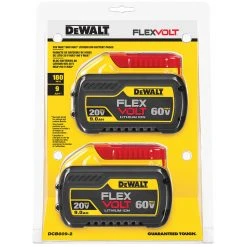DeWALT DCB609-2 20/60V 9.0Ah MAX FLEXVOLT Lithium-Ion Battery, 2 Pk Tools & Equipment