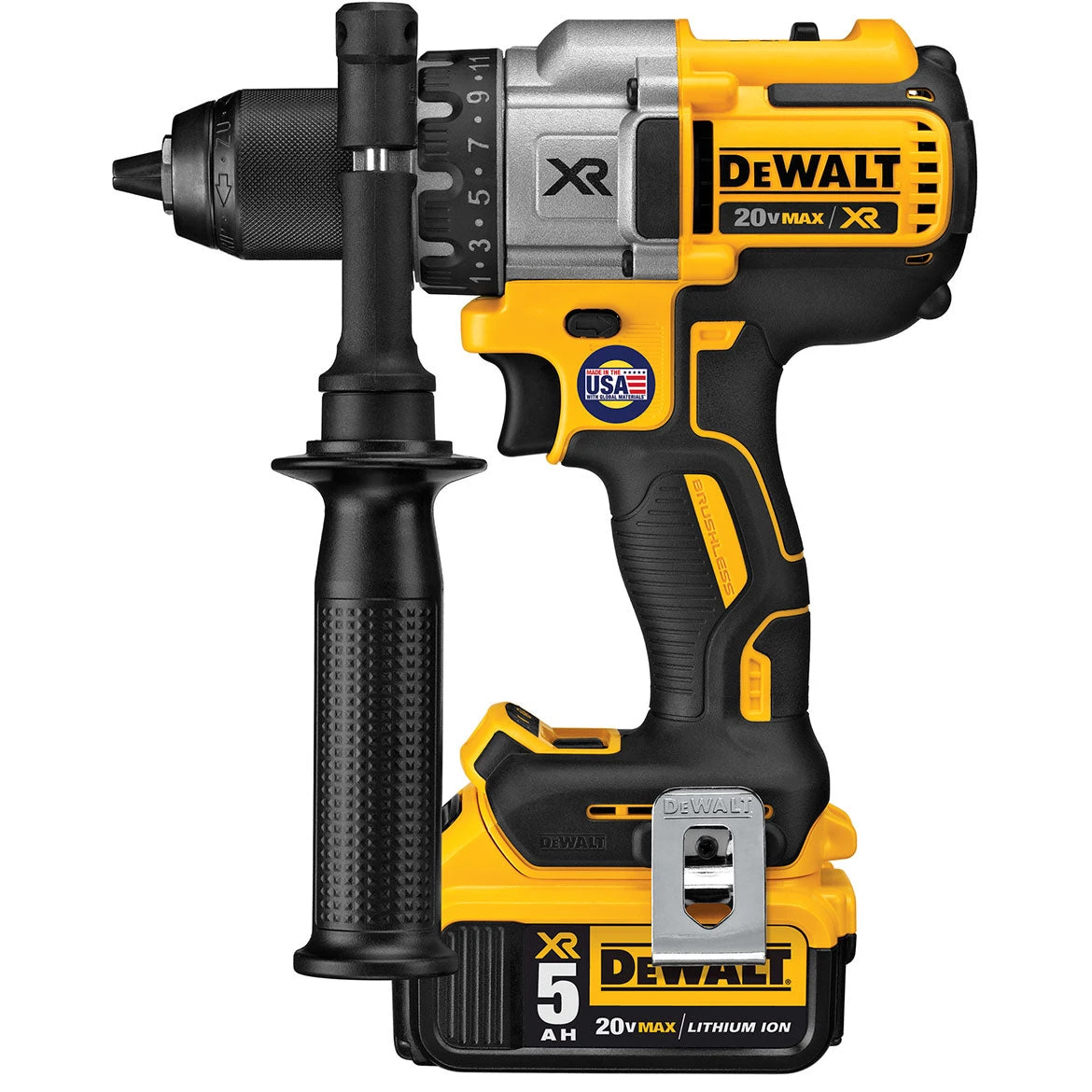 DeWALT DCD991P2 20V 1/2-Inch 3-Speed 5.0Ah Lithium-Ion Drill/Driver Kit 5 DeWALT DCD991P2 20V 1/2-Inch 3-Speed 5.0Ah Lithium-Ion Drill/Driver Kit