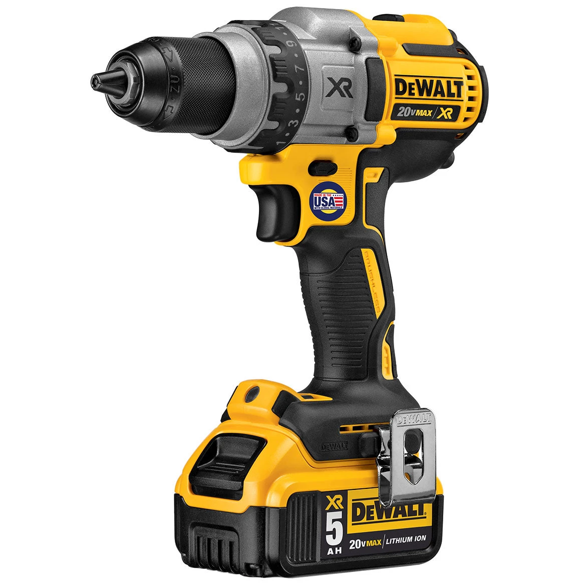 DeWALT DCD991P2 20V 1/2-Inch 3-Speed 5.0Ah Lithium-Ion Drill/Driver Kit 6 DeWALT DCD991P2 20V 1/2-Inch 3-Speed 5.0Ah Lithium-Ion Drill/Driver Kit