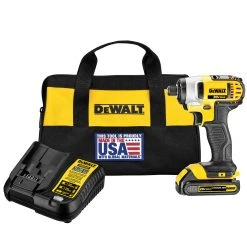 Tools & Equipment DeWALT DCF885C1 20-Volt 1.5Ah 1/4-Inch MAX Lithium-Ion Impact Driver Kit
