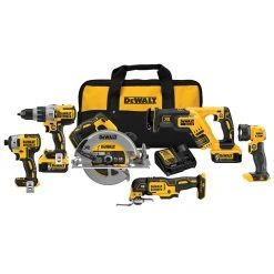 Tools & Equipment DeWALT DCK694P2 20V 6-Tool Cordless Drivers And Saws Combo Kit