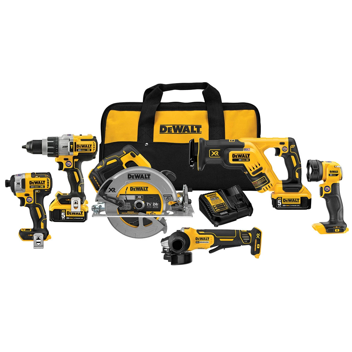 Tools & Equipment DeWALT DCK695P2 20V 6-Tool 5.0Ah Lithium-Ion Cordless Combo Kit 3 Tools & Equipment DeWALT DCK695P2 20V 6-Tool 5.0Ah Lithium-Ion Cordless Combo Kit