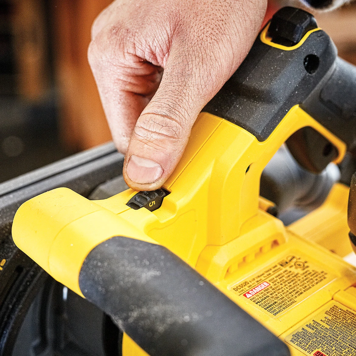 Tools & Equipment DeWALT DCS520B 60V 6-1/2" Li-Ion Anti-Kickback Cordless Track Saw - Bare Tool 5 Tools & Equipment DeWALT DCS520B 60V 6-1/2" Li-Ion Anti-Kickback Cordless Track Saw - Bare Tool