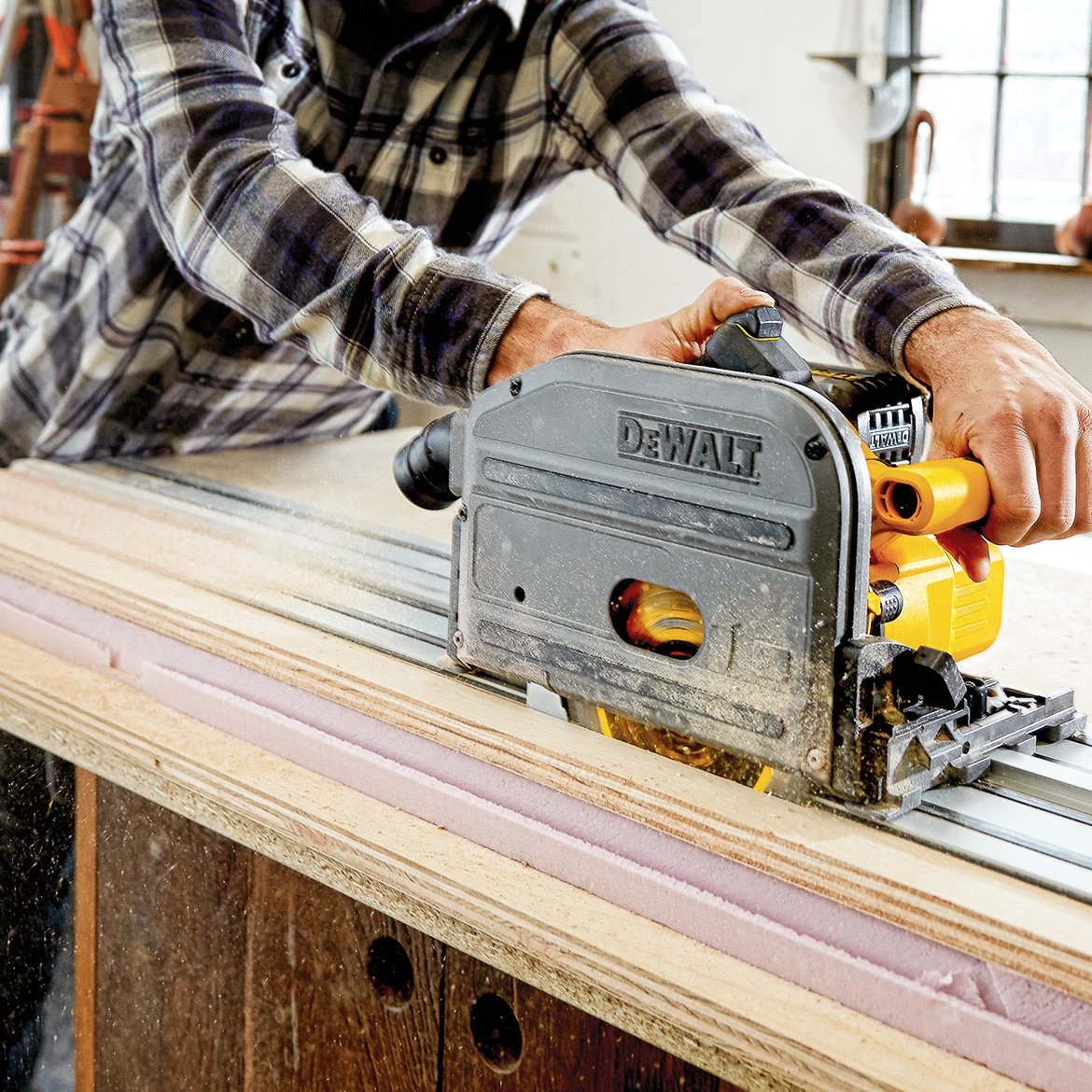 Tools & Equipment DeWALT DCS520B 60V 6-1/2" Li-Ion Anti-Kickback Cordless Track Saw - Bare Tool 8 Tools & Equipment DeWALT DCS520B 60V 6-1/2" Li-Ion Anti-Kickback Cordless Track Saw - Bare Tool