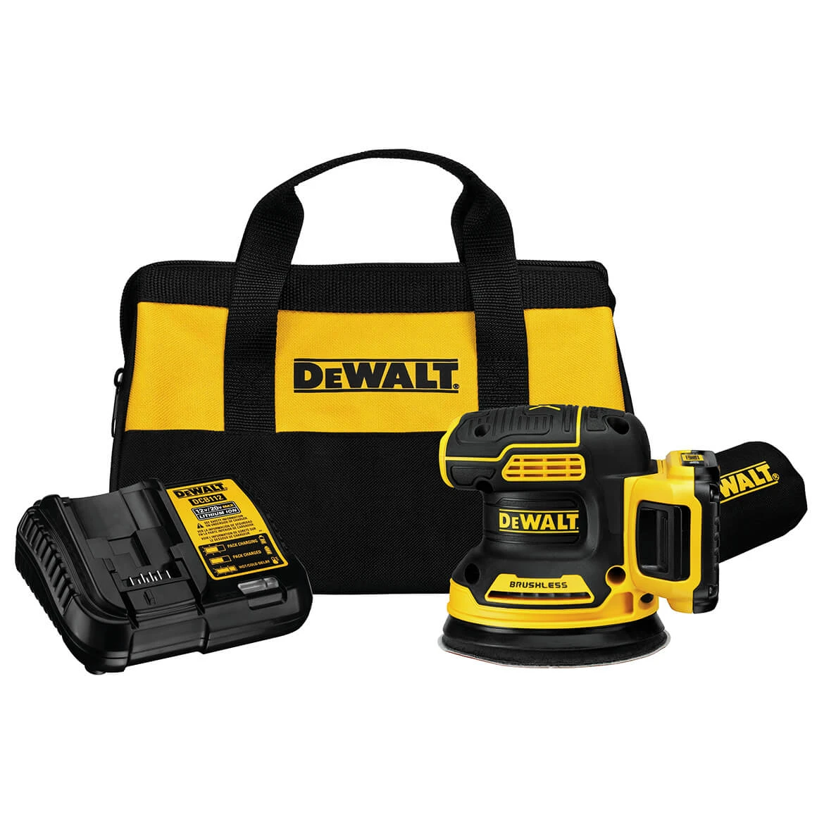 DeWALT DCW210D1 20V 5-Inch 2.0Ah Brushless Random Orbital Sander Kit 3 DeWALT DCW210D1 20V 5-Inch 2.0Ah Brushless Random Orbital Sander Kit